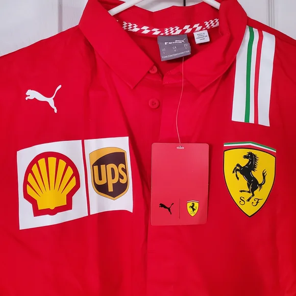 Puma Red Ferrari Racing Men's Shirt - Picture 4 of 7